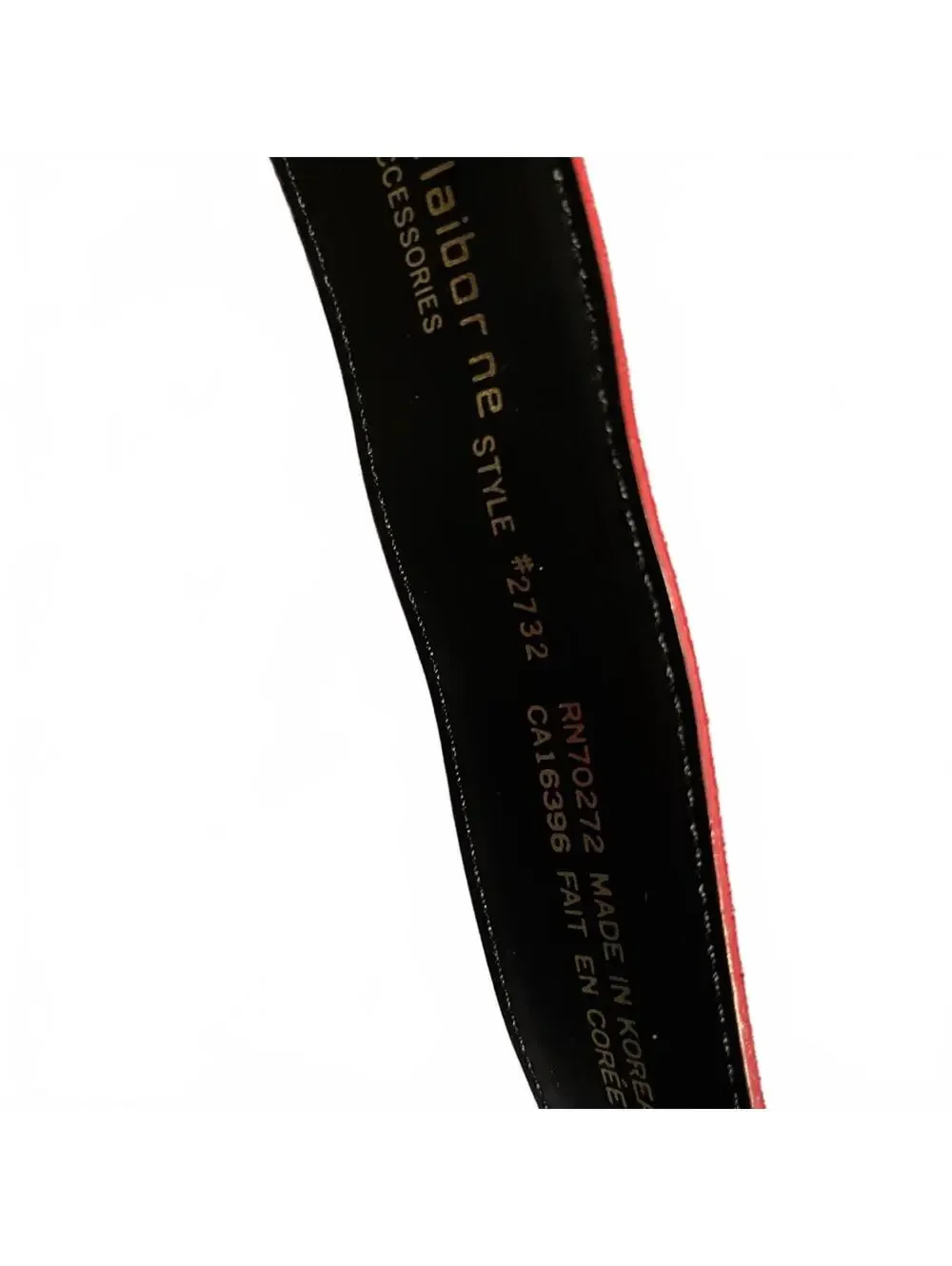 Vintage Liz Claiborne Red Suede Belt Gold Buckle 80s Medium Classic